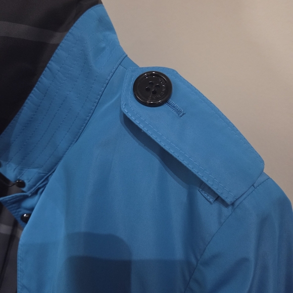 Burberry Vibrant Blue Trench Coat - Picture 12 of 12